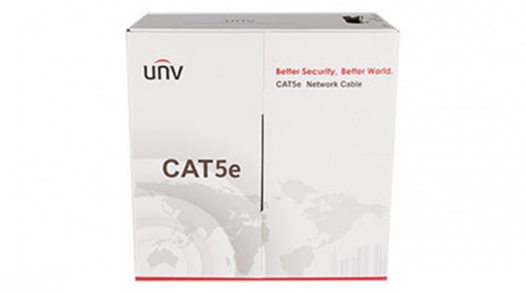 ქსელის კაბელი - Cat5e UTP 100% სპილენძი შიდა გამოყენების 305 მეტრი, UNIVIEW